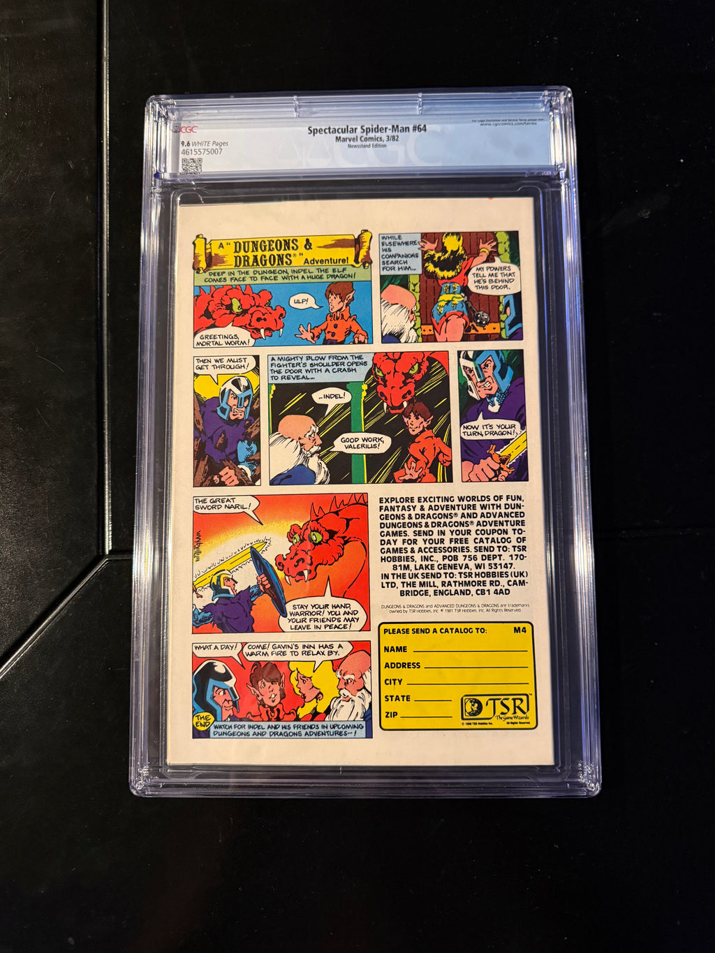 Peter Parker, The Spectacular Spider-Man #64 (Marvel Comics, March 1982) — Newsstand Edition — CGC 9.6 Universal