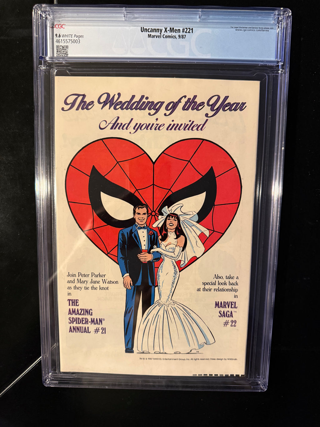 Uncanny X-Men #221 (Marvel, Sept 1987) — CGC 9.6 Universal — 1st Mister Sinister