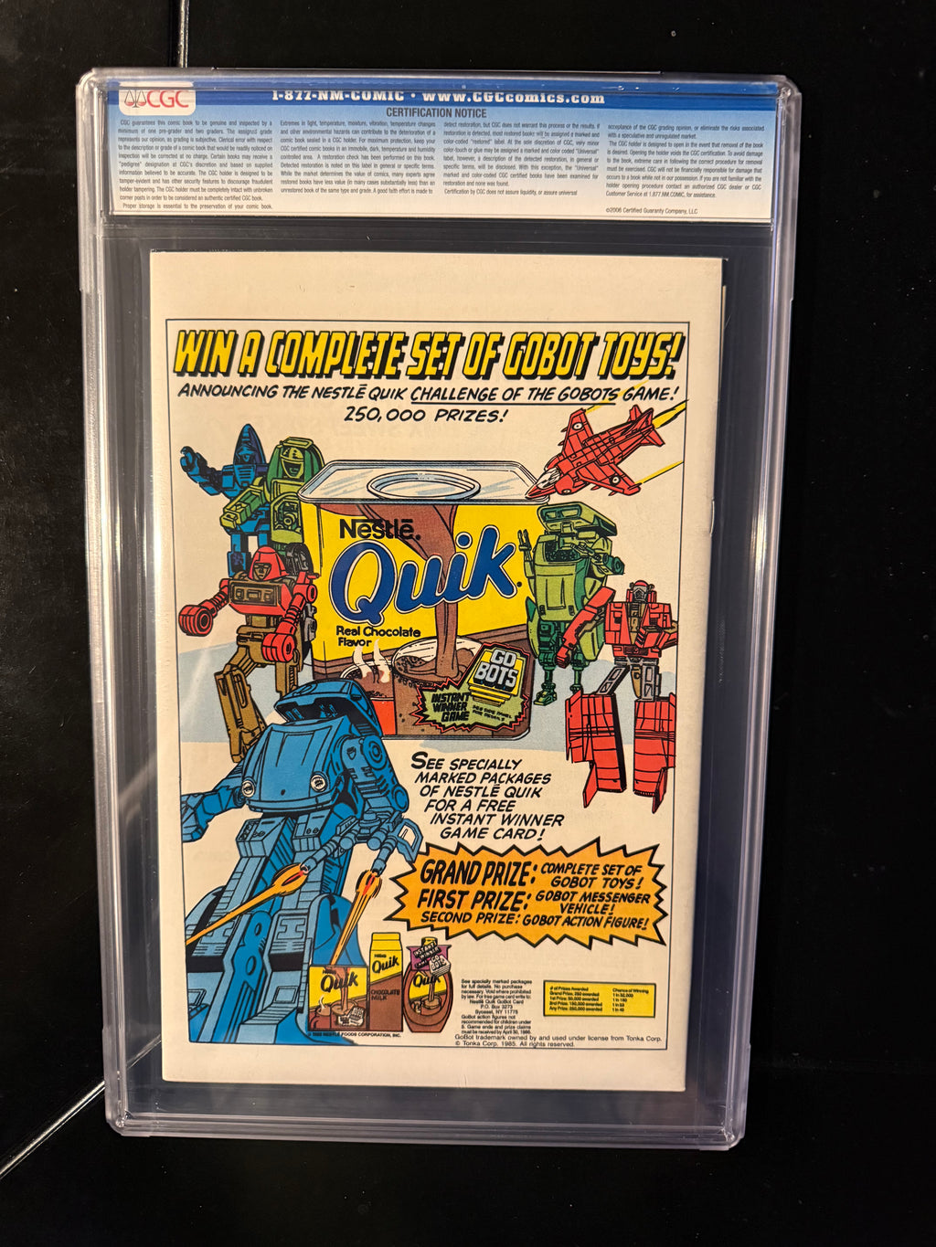 Uncanny X-Men #201 (Marvel, Jan 1986) — CGC 9.4 Universal (White Pages) — 1st Baby Cable (Nathan Summers)