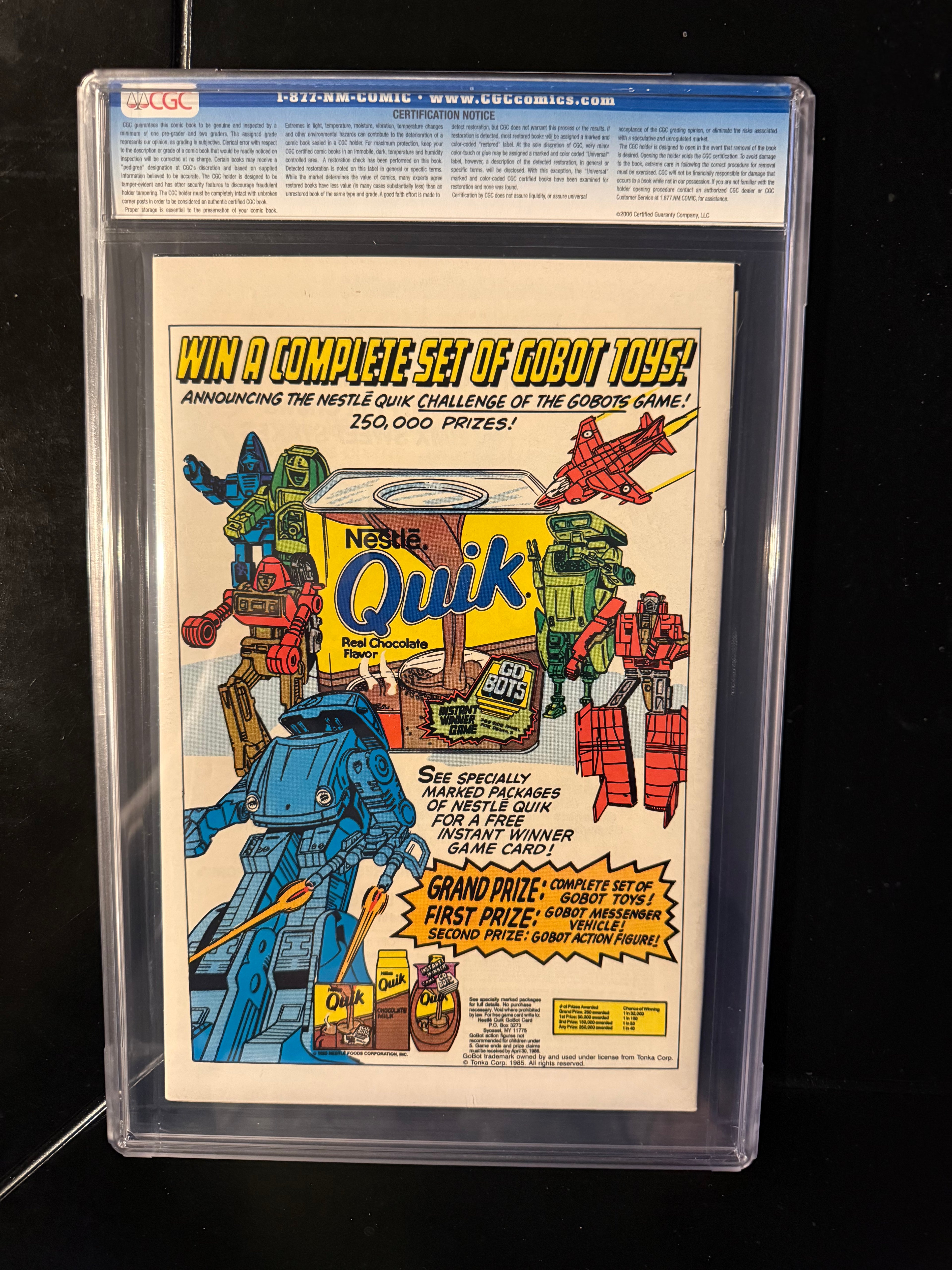 Uncanny X-Men #201 (Marvel, Jan 1986) — CGC 9.4 Universal (White Pages) — 1st Baby Cable (Nathan Summers)