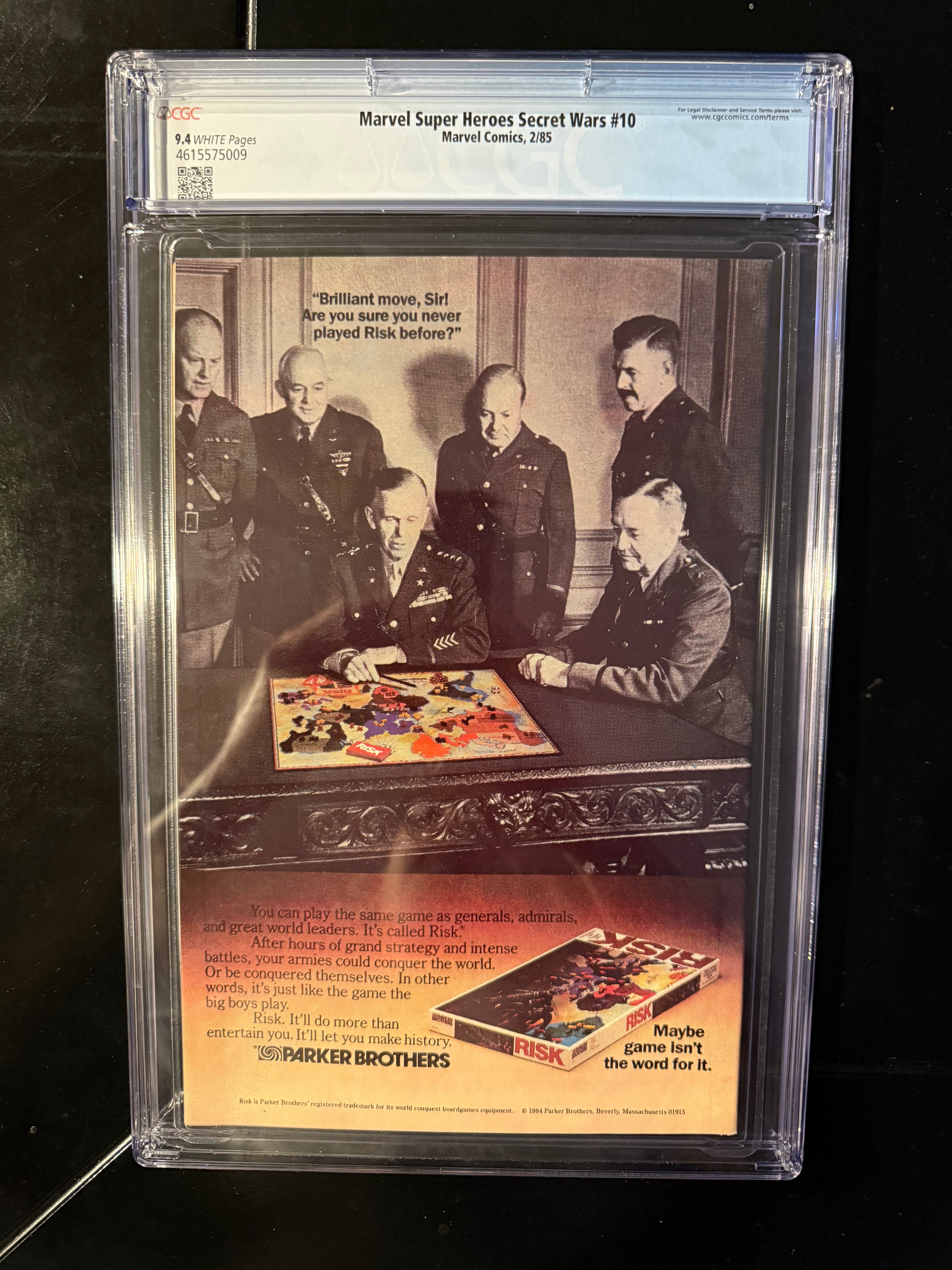 Marvel Super Heroes Secret Wars #10 (Marvel, Feb 1985) — CGC 9.4 Universal — Zeck/Beatty