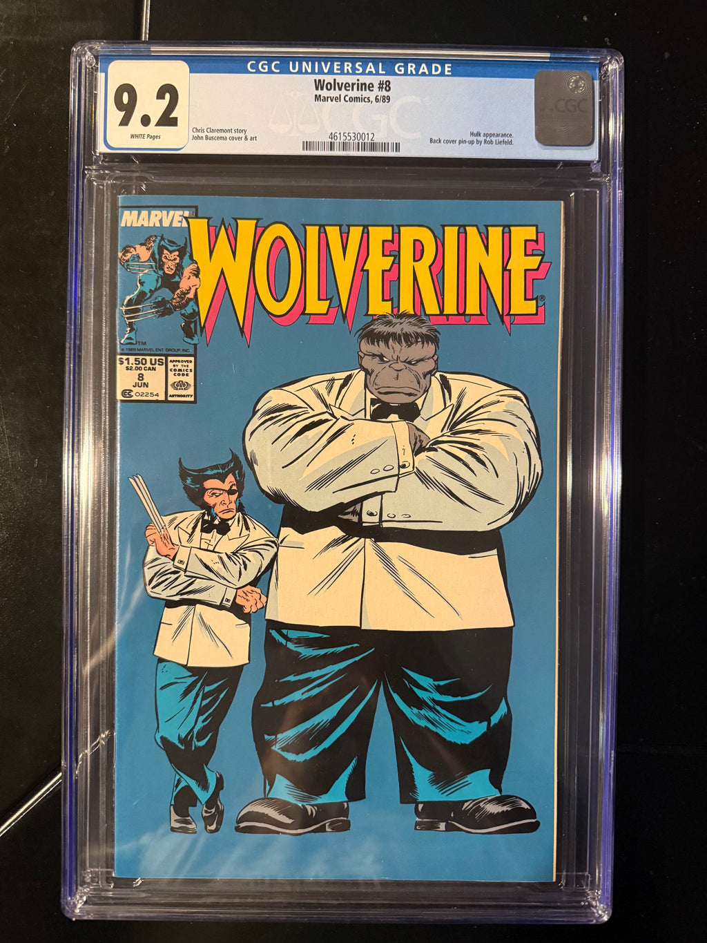 Wolverine #8 (Marvel Comics, Jun 1989) — CGC 9.2 Universal (White Pages)