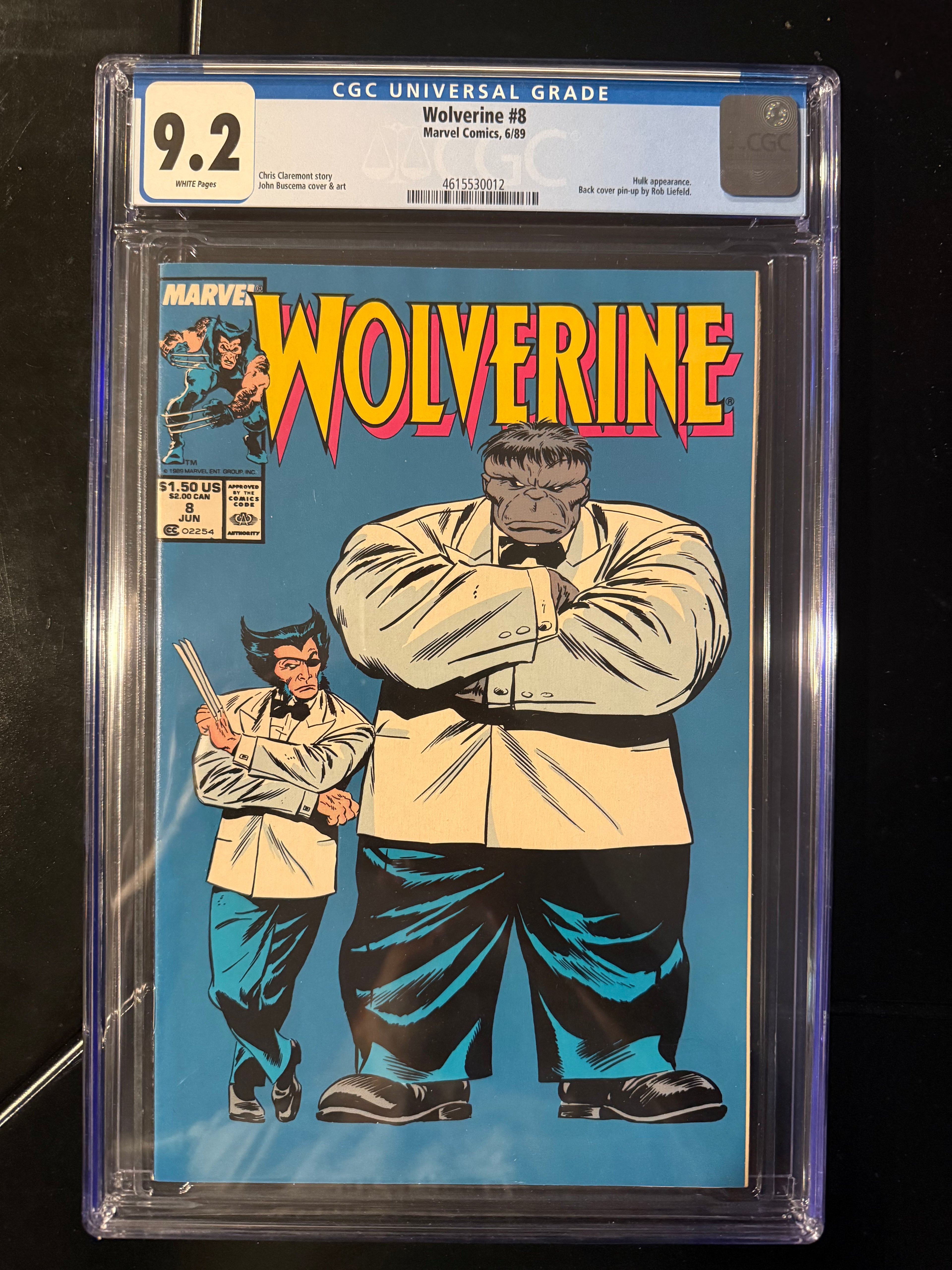 Wolverine #8 (Marvel Comics, Jun 1989) — CGC 9.2 Universal (White Pages)