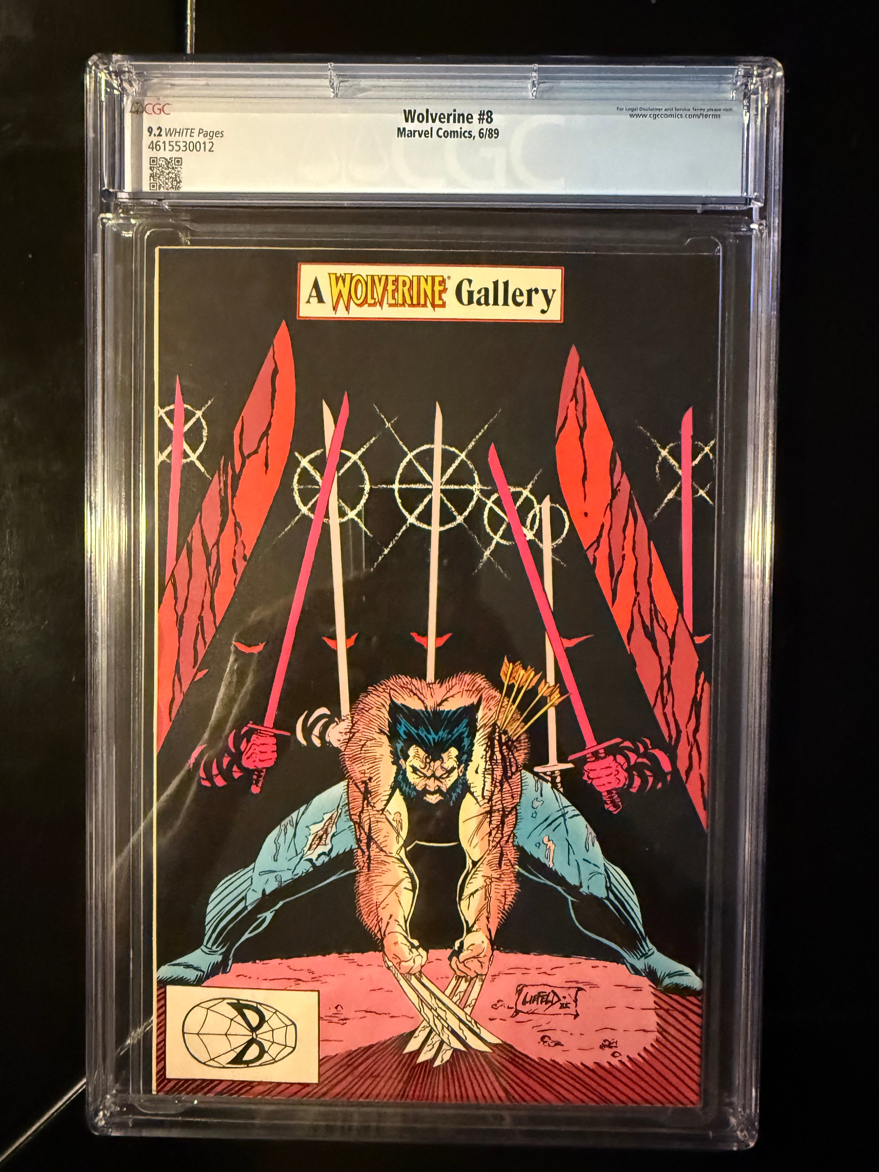 Wolverine #8 (Marvel Comics, Jun 1989) — CGC 9.2 Universal (White Pages)
