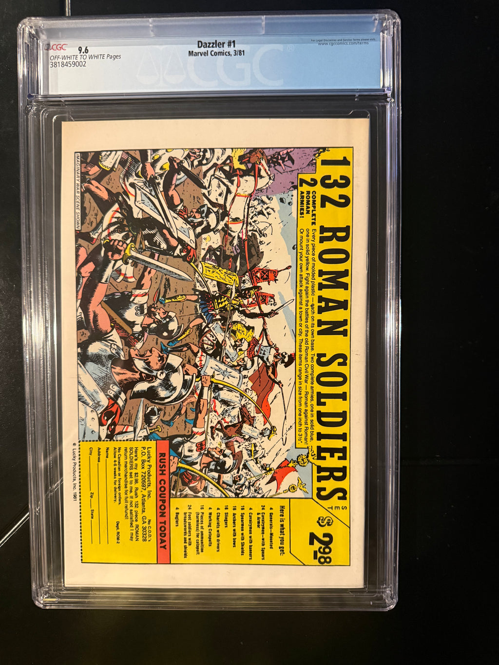 Dazzler #1 (Marvel, Mar 1981) — CGC 9.6 Universal (OW/W) — 1st Marvel Direct-Only Comic