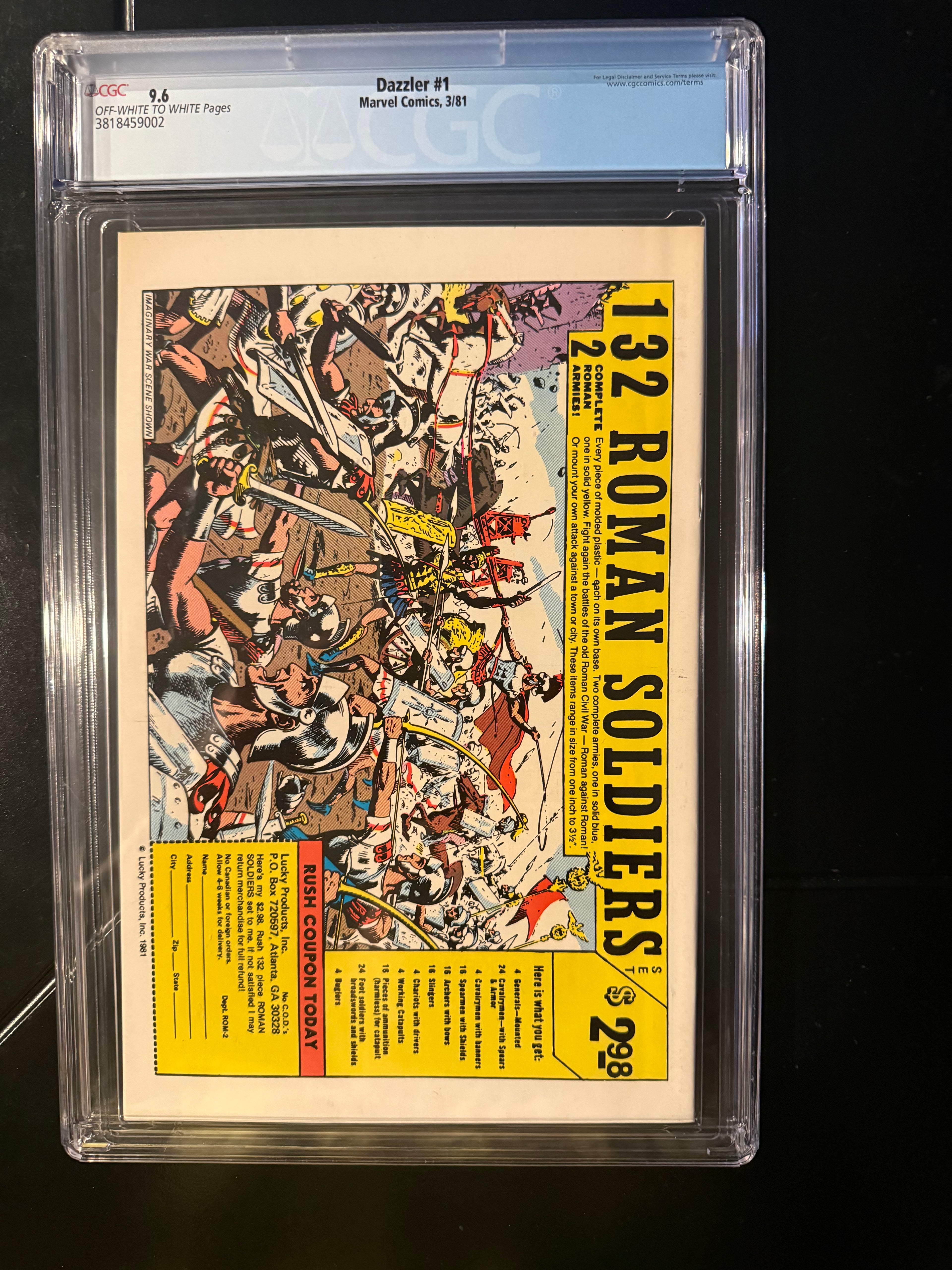 Dazzler #1 (Marvel, Mar 1981) — CGC 9.6 Universal (OW/W) — 1st Marvel Direct-Only Comic