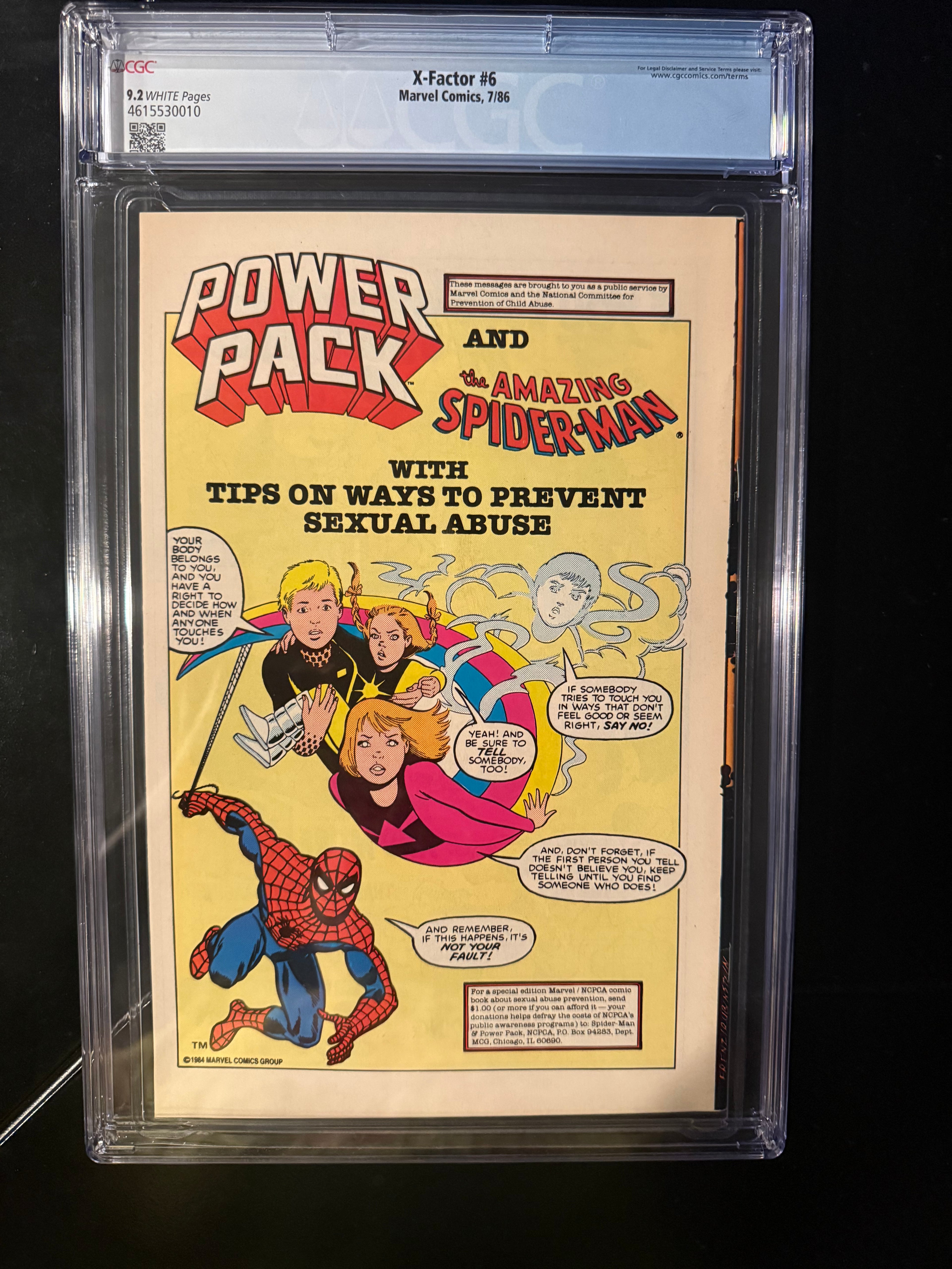 X-Factor #6 (Marvel, Jul 1986) — CGC 9.2 Universal — 1st Full Appearance of Apocalypse