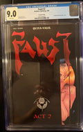 Faust #2 CGC 9.0 White Pages Second Printing (1989) Northstar Publishing Tim Vigil