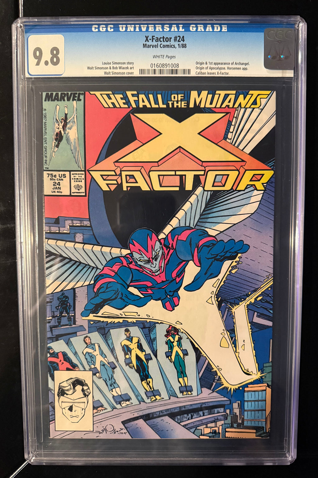X-Factor #24 9.8 CGC. 1st appearance Archangel (1988)