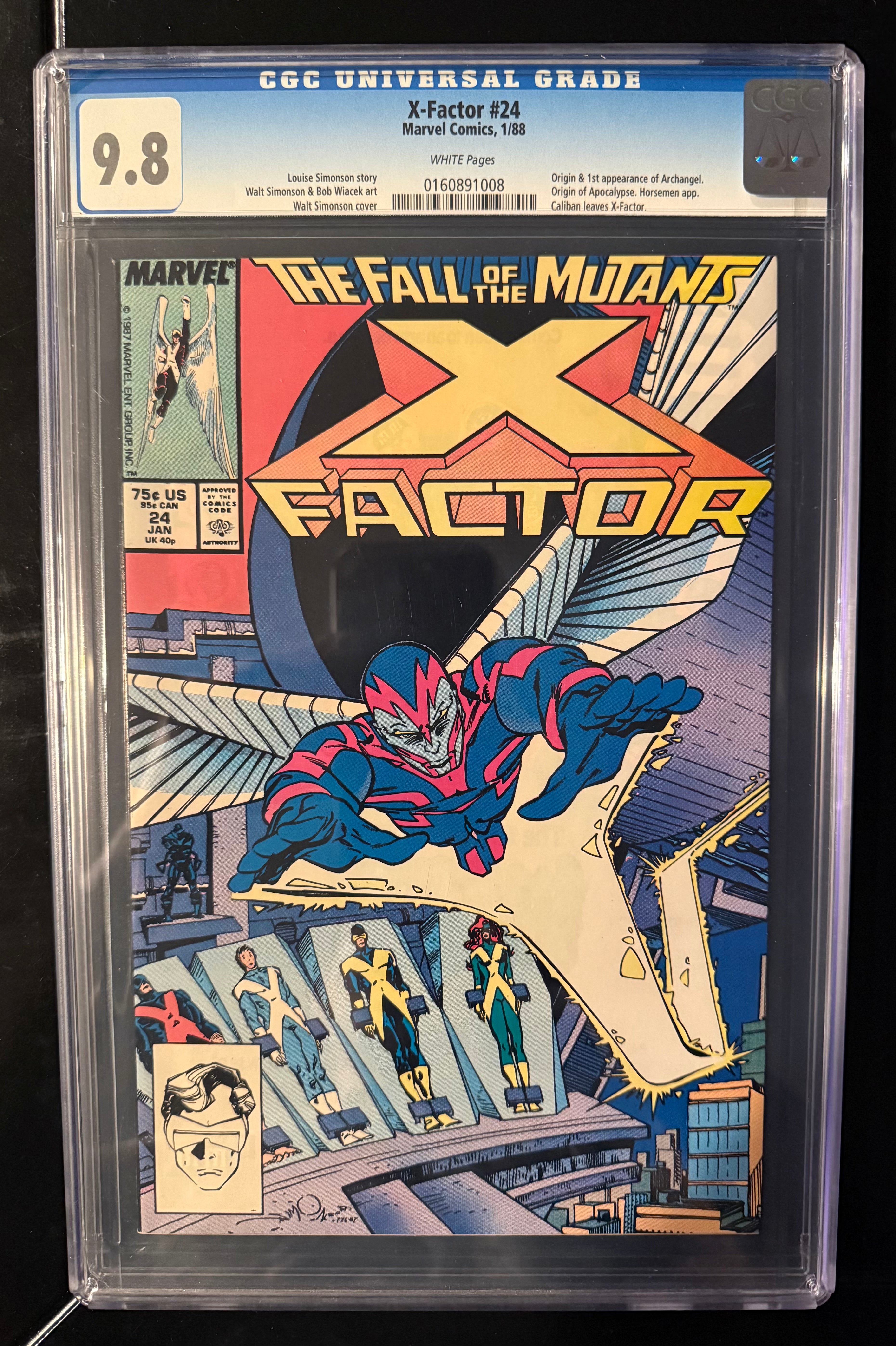 X-Factor #24 9.8 CGC. 1st appearance Archangel (1988)