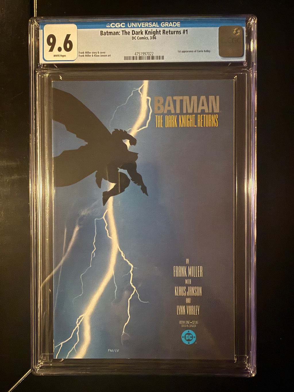 Batman: The Dark Knight Returns #1 CGC 9.6 White Pages (DC 1986) – Frank Miller Classic