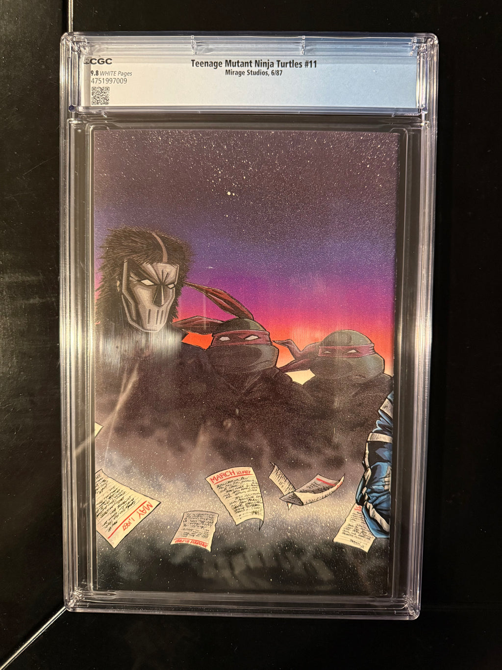 Teenage Mutant Ninja Turtles #11 CGC 9.8 White Pages (1987) Mirage Studios