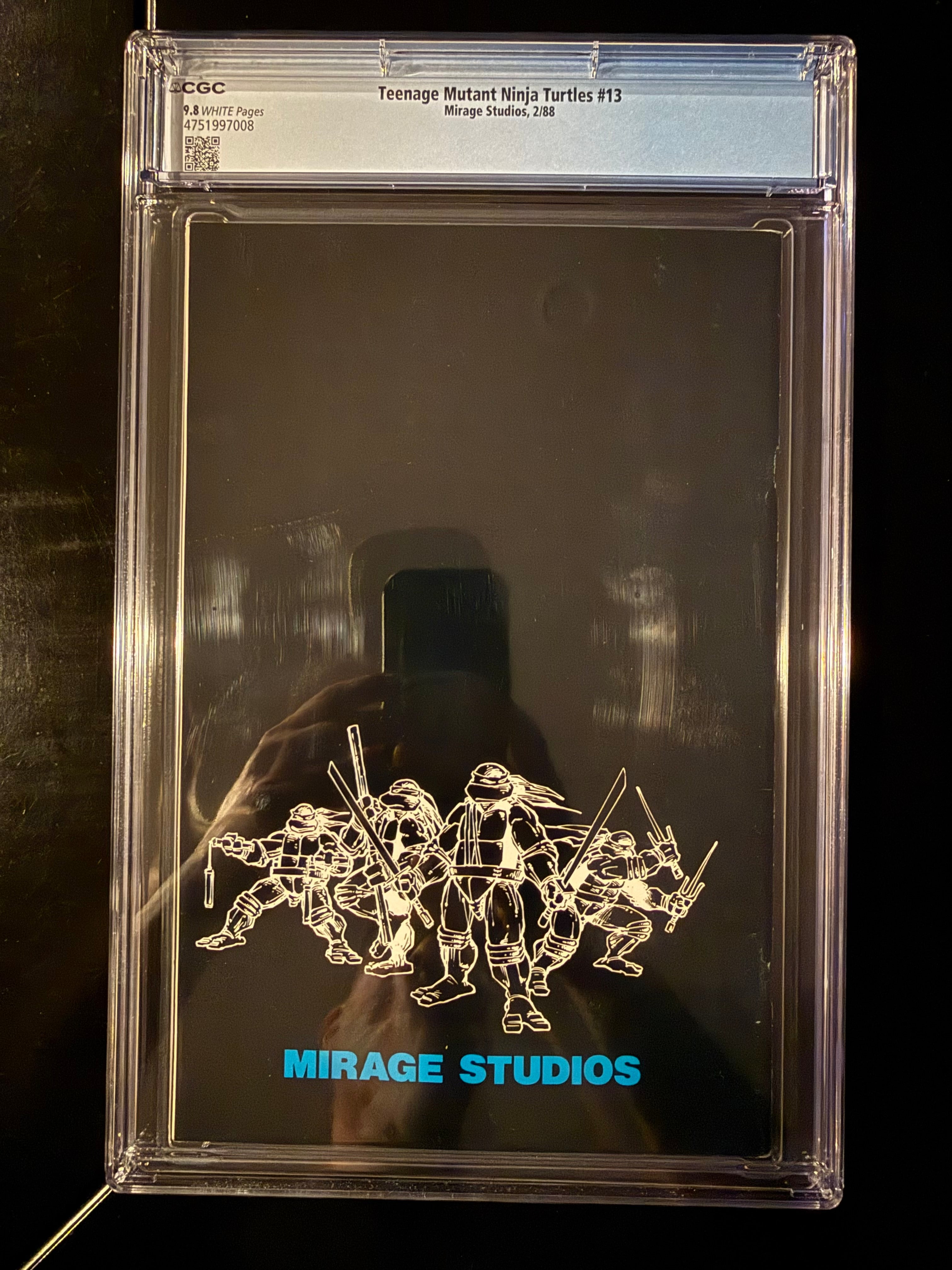 Teenage Mutant Ninja Turtles #13 CGC 9.8 White Pages (1988) Mirage Studios