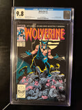 Wolverine #1 CGC 9.8 White Pages | 1st Wolverine as Patch | Marvel Comics (1988)