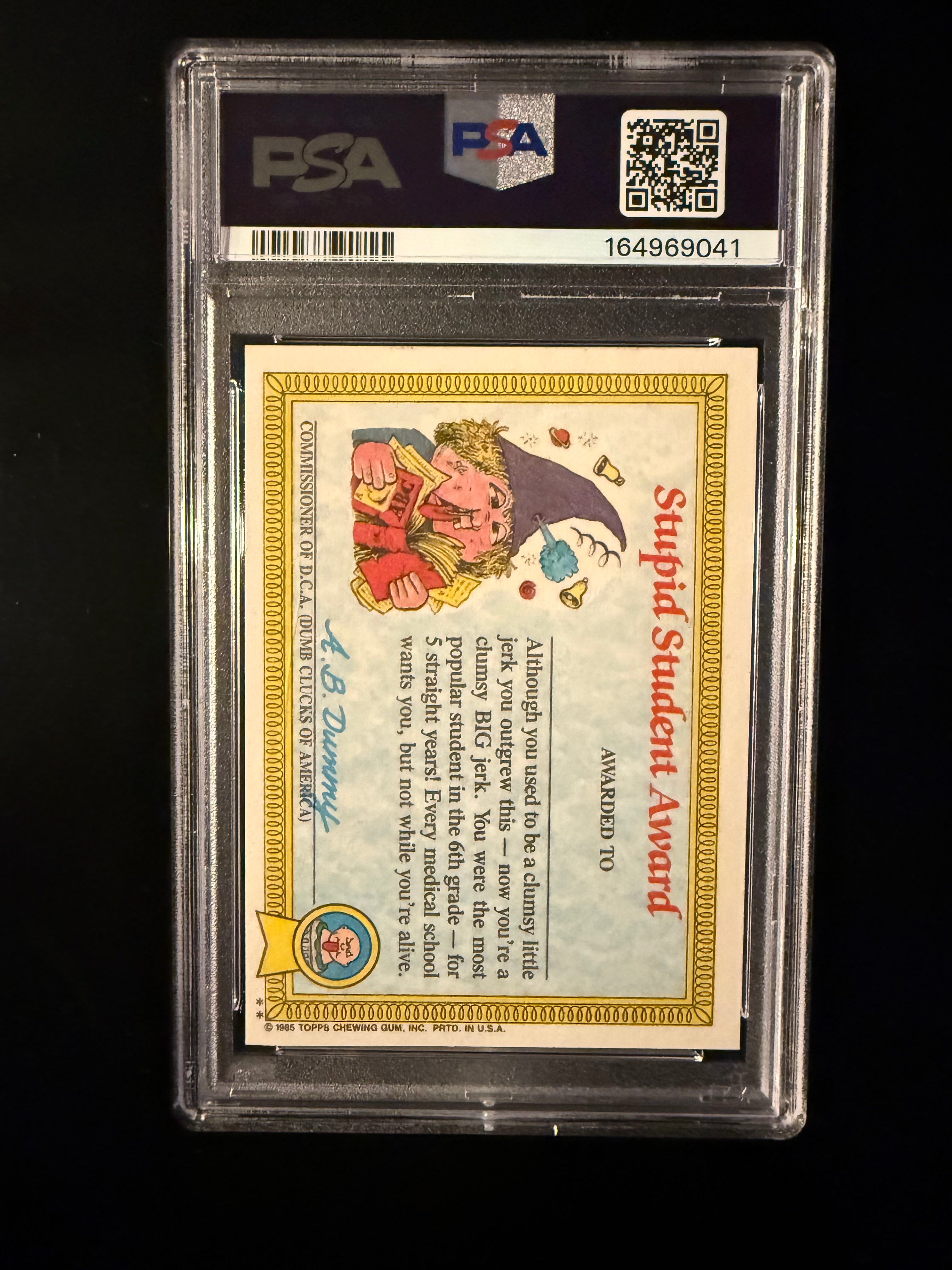1985 Garbage Pail Kids #5b Jay Decay – PSA 6 EX-MT – Series 1 Original Sticker
