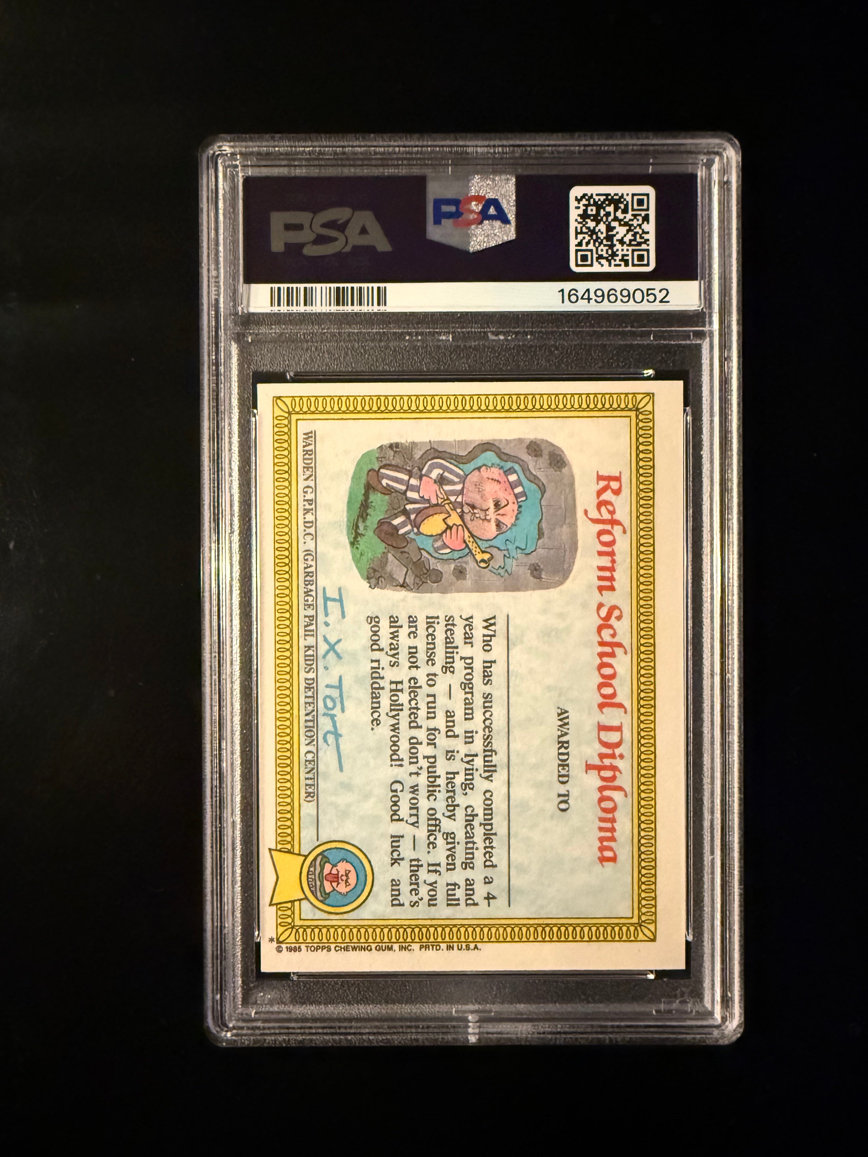 1985 Garbage Pail Kids #29a Bony Joanie – PSA 7 NM