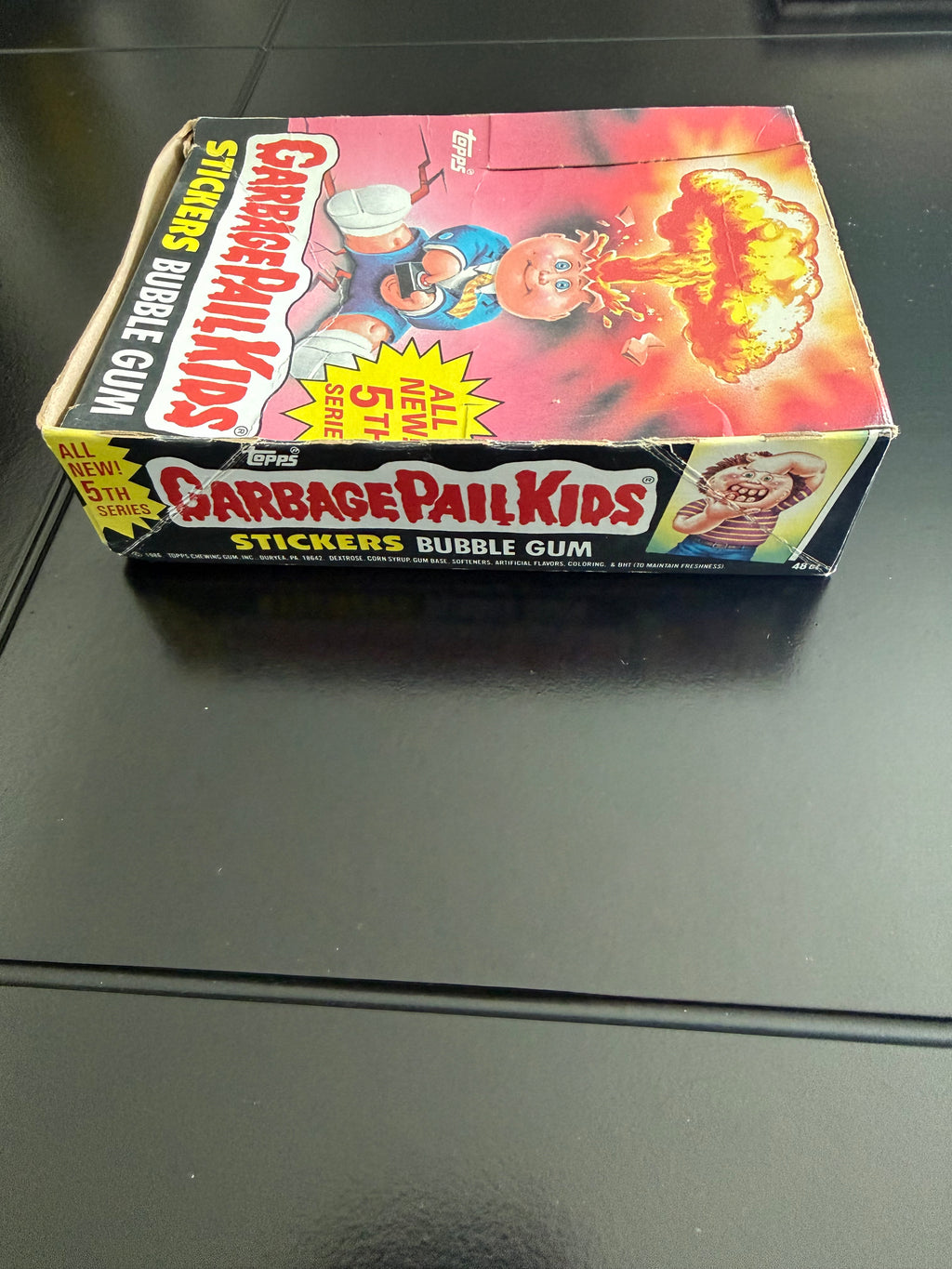 1986 Garbage Pail Kids 5th Series Empty Display Box – Original Topps Counter Display