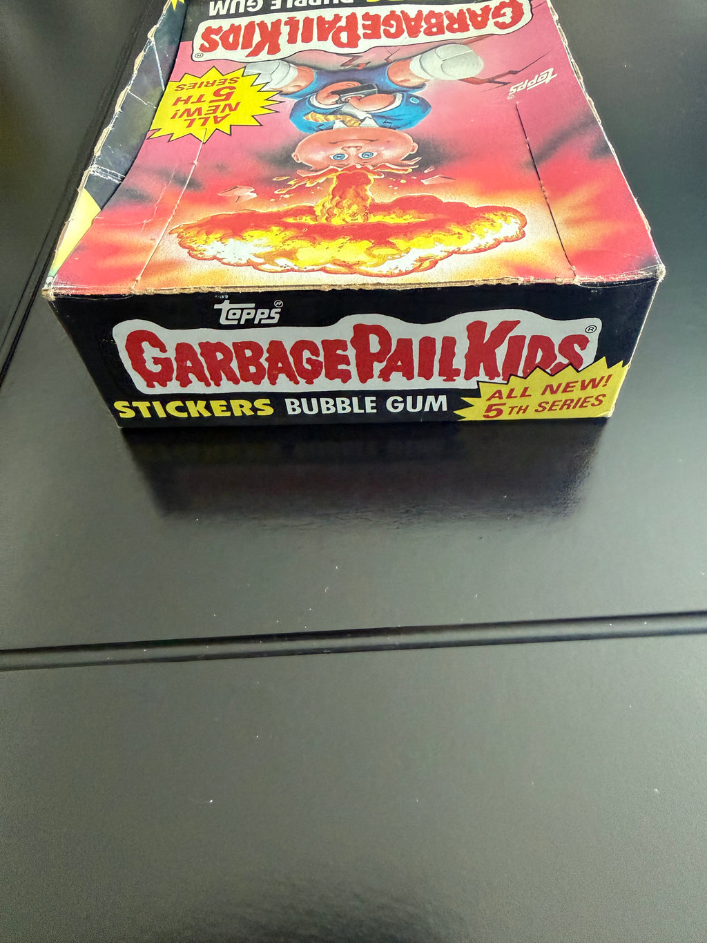 1986 Garbage Pail Kids 5th Series Empty Display Box – Original Topps Counter Display