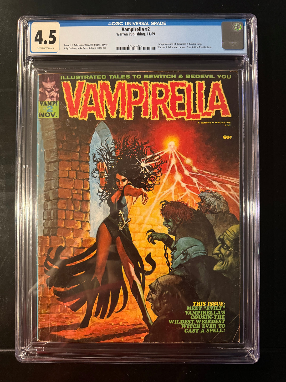 Vampirella #2 (1969) – CGC 4.5 – First Draculina & Cousin Evily