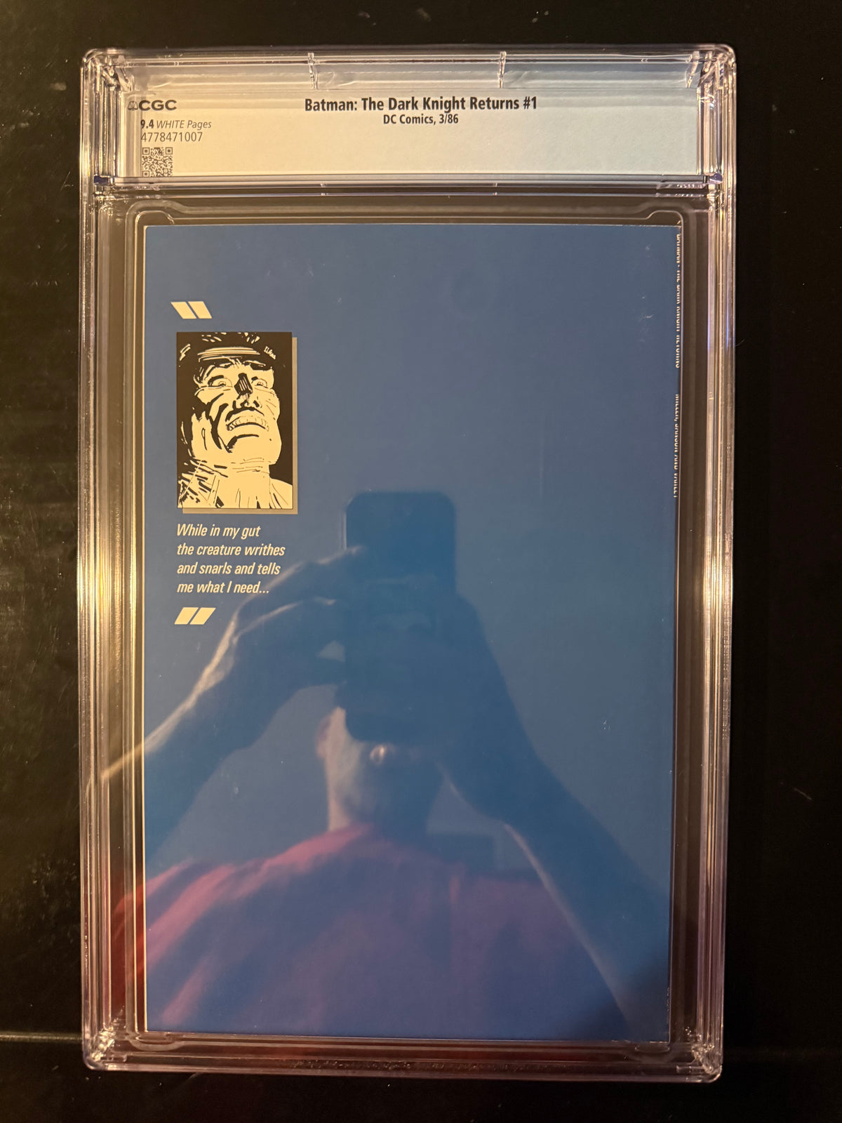 Batman The Dark Knight Returns #1 CGC 9.4 White Pages 1986 Frank Miller