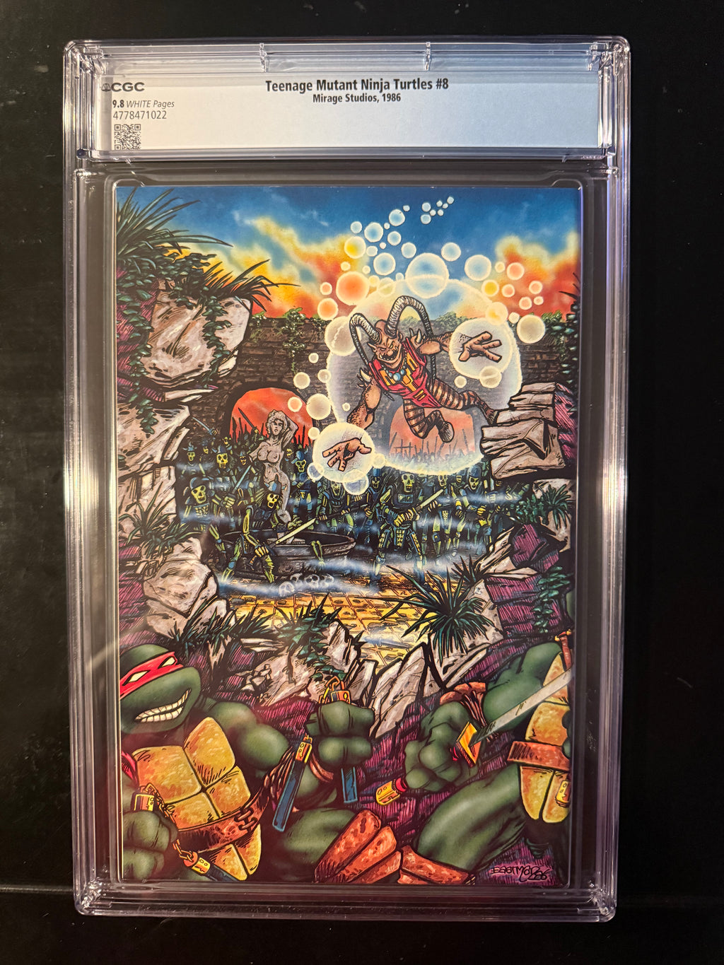 Teenage Mutant Ninja Turtles #8 CGC 9.8 White Pages 1986 Mirage TMNT Cerebus