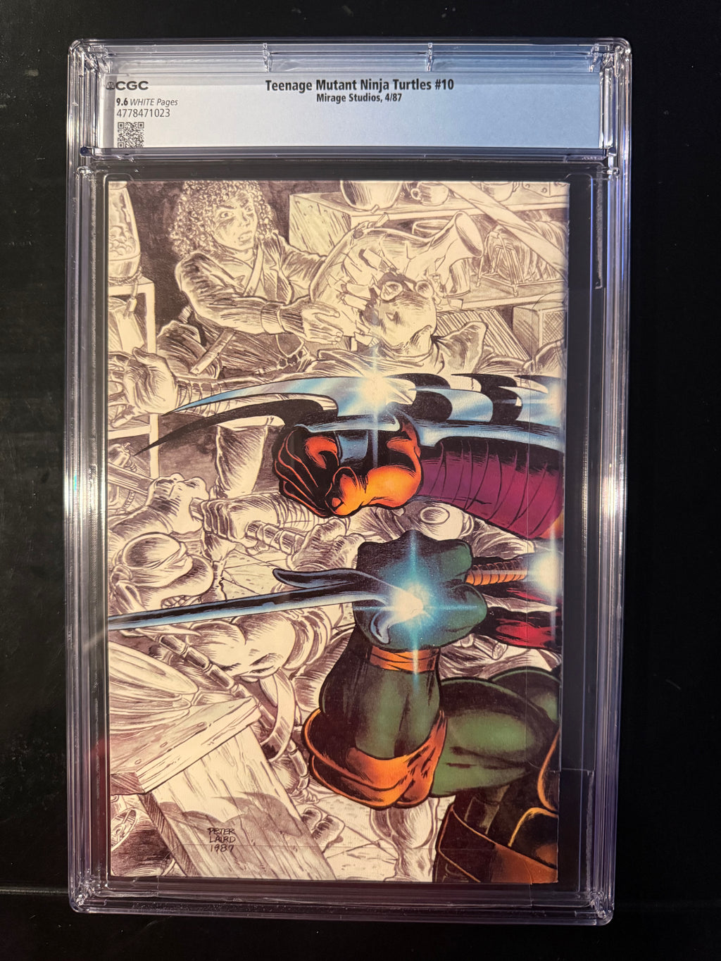 Teenage Mutant Ninja Turtles #10 CGC 9.6 White Pages 1987 Mirage TMNT Shredder