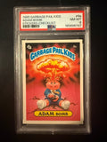 1985 Garbage Pail Kids Adam Bomb #8a PSA 8 Checklist Back Original Series 1